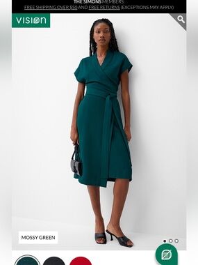 Piqué Wrap Dress